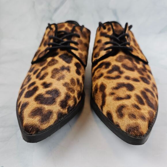 Marc Fisher Ltd. Women's Finna Pointed Toe Derby, leopard print, size 7.5 - Picture 2 of 9